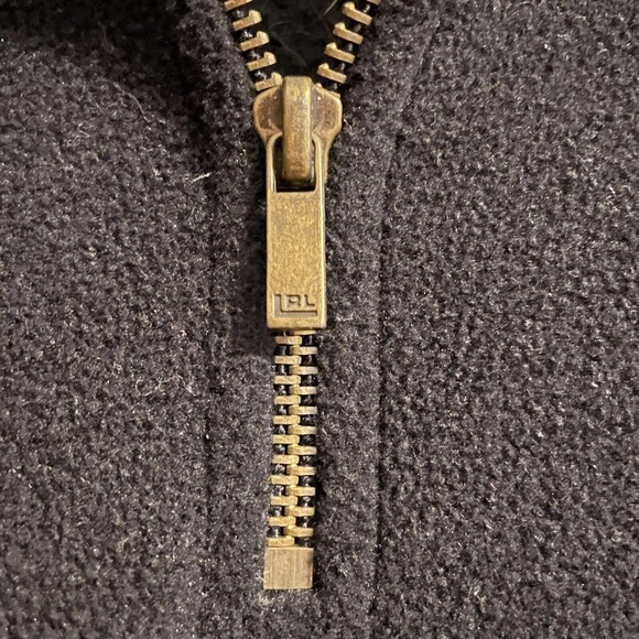 Lauren Ralph Lauren Black Fleece 1/4 Zip Size Petite M Crest Logo Embroi… - Picture 3 of 7